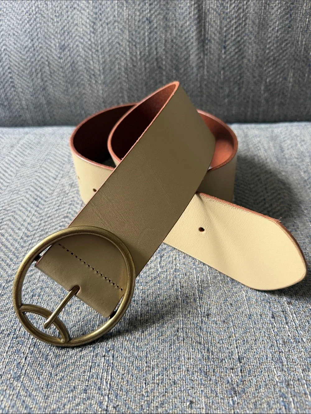 Anthropologie Women’s Tan Leather Belt Size: XS/S